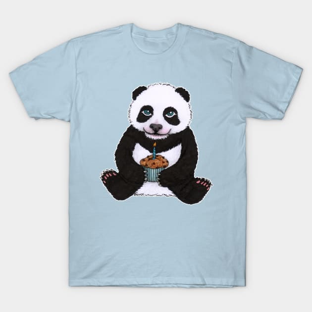 Panda's birthday T-Shirt by Savousepate